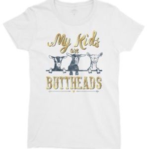 ⭐️ My Kids Are Buttheads Goat T-shirt ⭐️